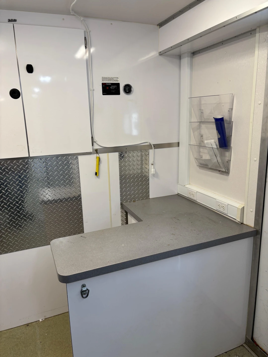 Interior of the mobile veterinary unit